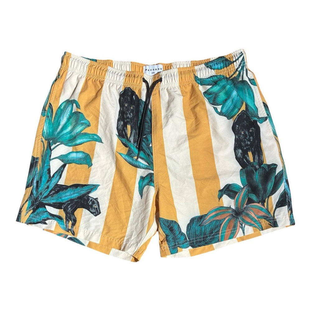 Mavrans Pantera Lined Swim Trunks Yellow